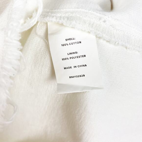 Superdown Kensington Denim Wrap Skirt White Mini Frayed Womens Size Small - Picture 7 of 13